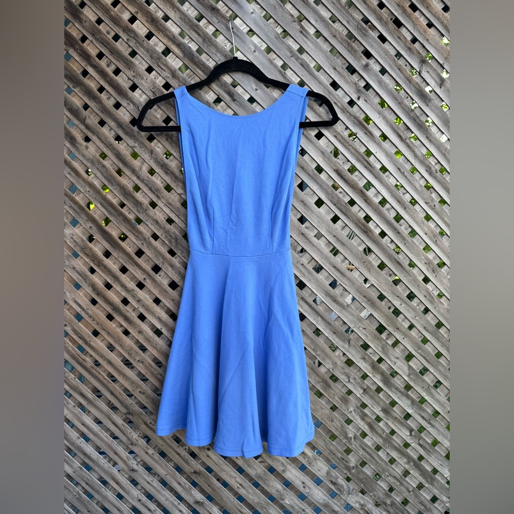 American Apparel Backless Blue Dress